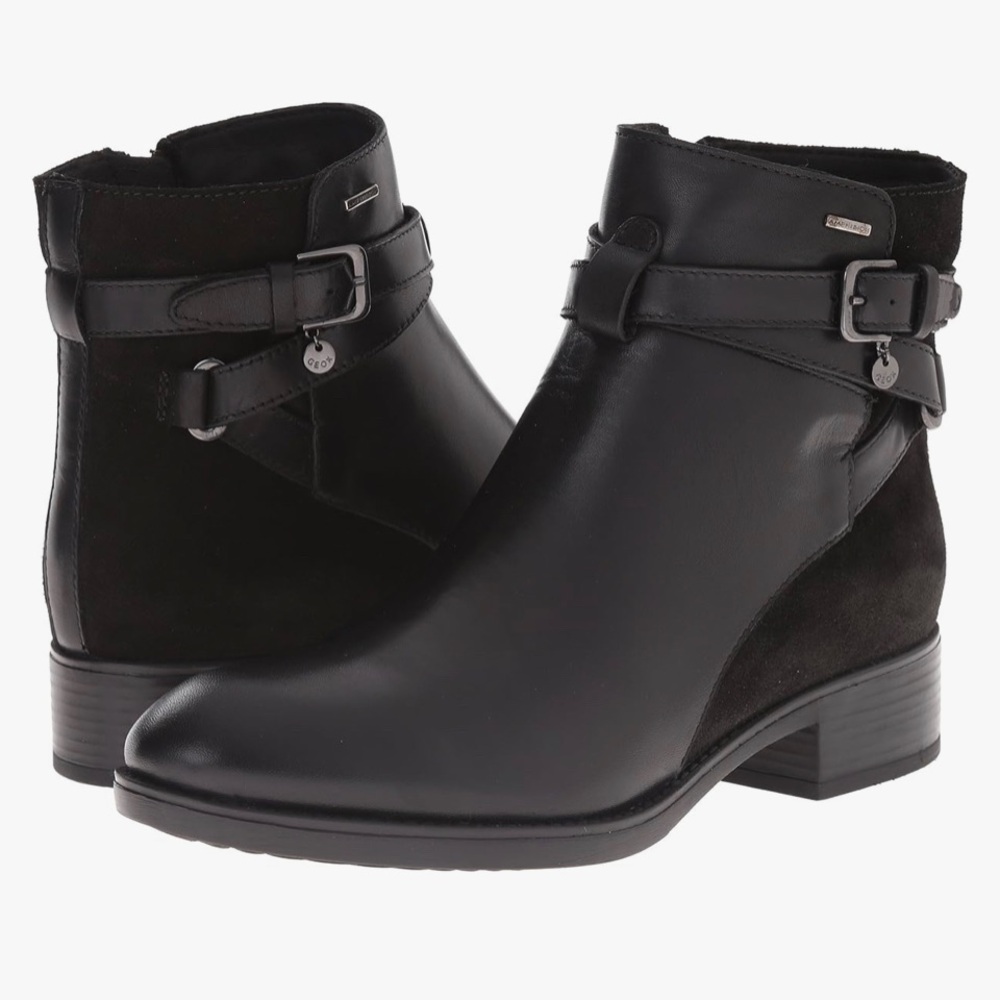 Geox Women's Felicityabx10 Black Business Casual Comfy Waterproof Boots EU 38 - Picture 4 of 15